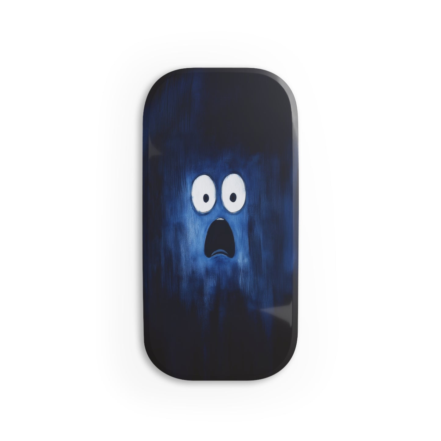 Blue Ghost Phone Grip - Vibrant Click-On Stand for Convenience